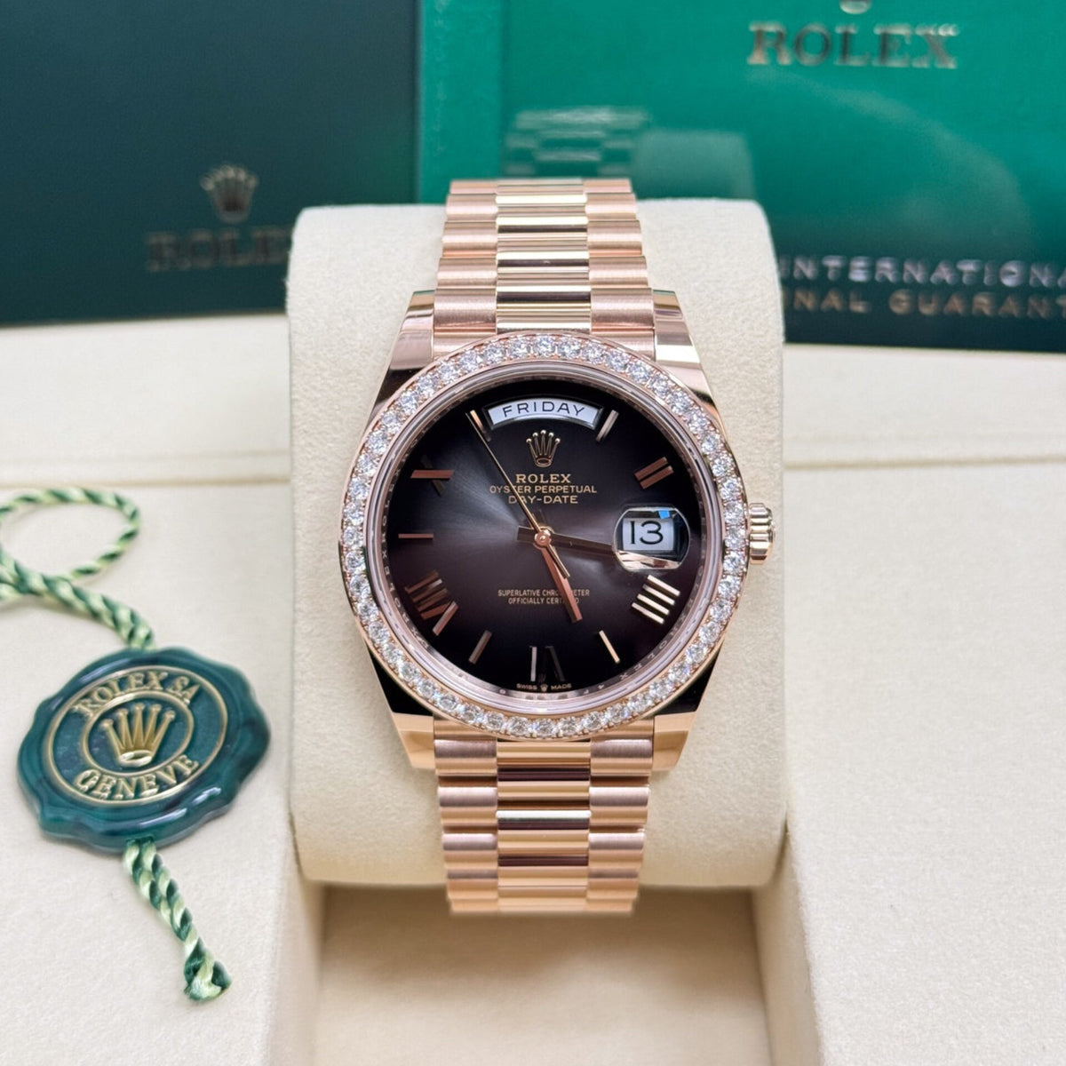 ROLEX DAY DATE CHOCOLATE DIAMOND (CELL MODEL)