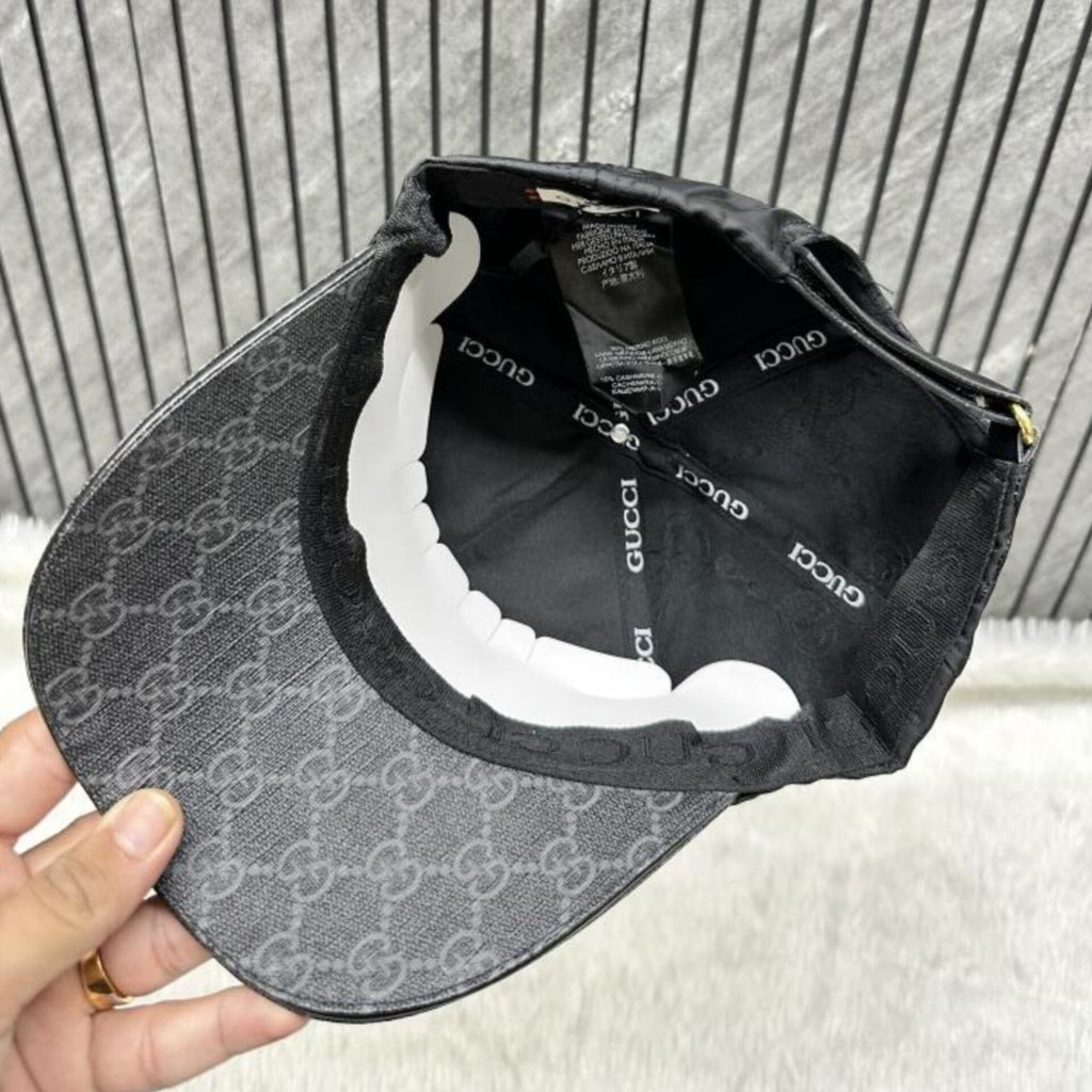 GUCCI GG MONOGRAM BLACK PREMIUM UNISEX CAP