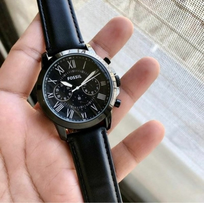 FOSSIL GRANT BLACK CHRONOGRAPH WATCH