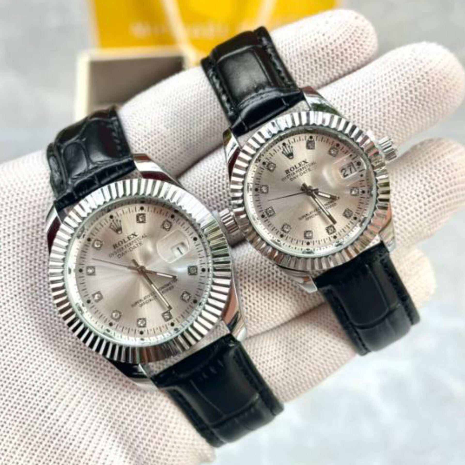ROLEX DATEJUST GREEN (COUPLE WATCH)