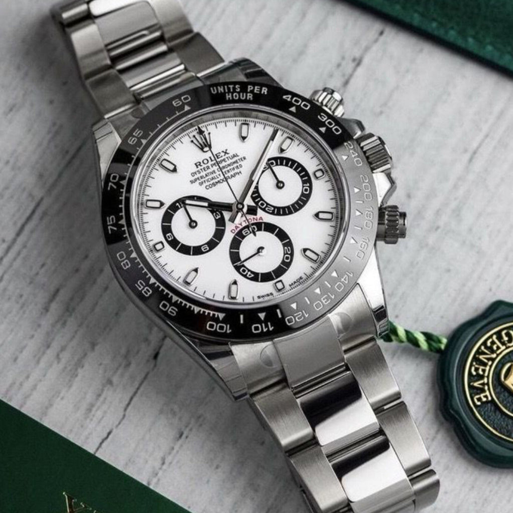 ROLEX DAYTONA SILVER BLACK (AUTOMATIC)