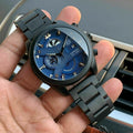 TAG HEUER CR7 BLUE BLACK CHRONOGRAPH WATCH WITH METAL BELT