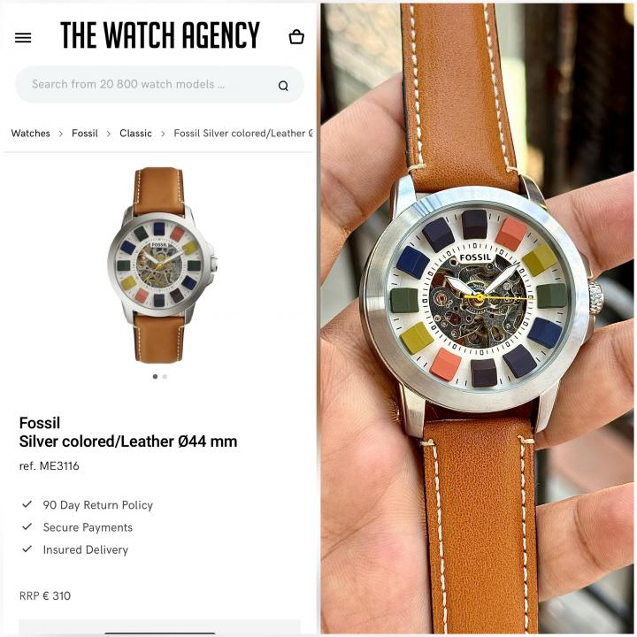 FOSSIL GRANT SKELETON AUTOMATIC WATCH