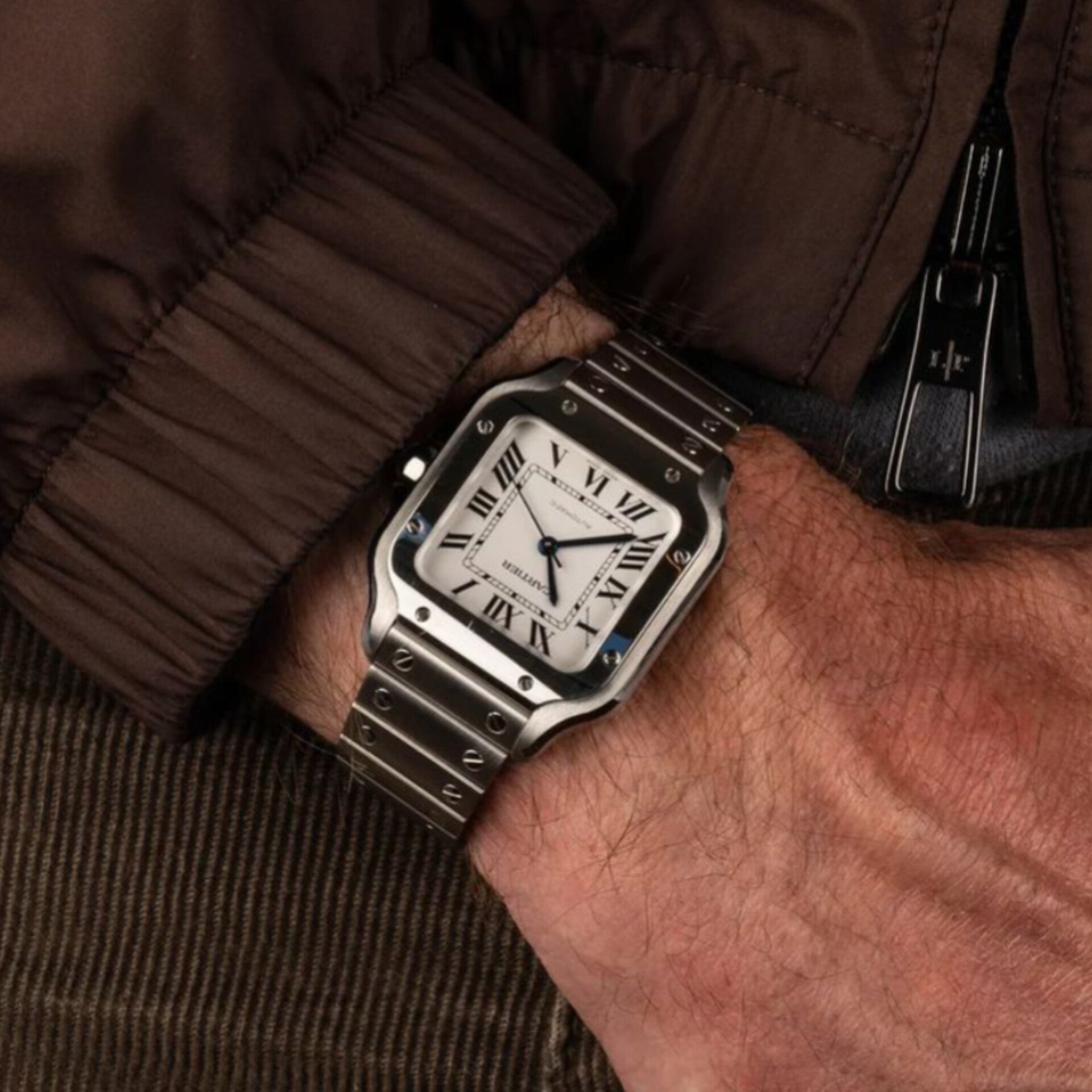 CARTIER SILVER WHITE (AUTOMATIC)