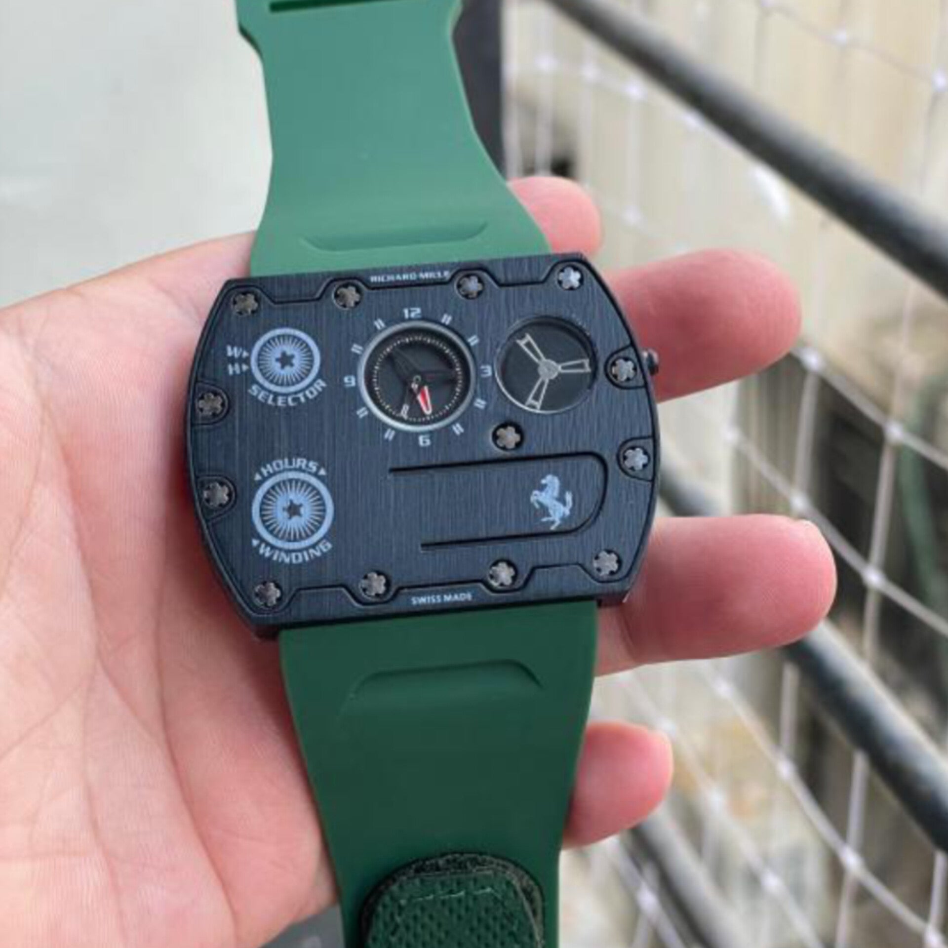 RICHARD MILLE TITANIUM GREEN BLACK
