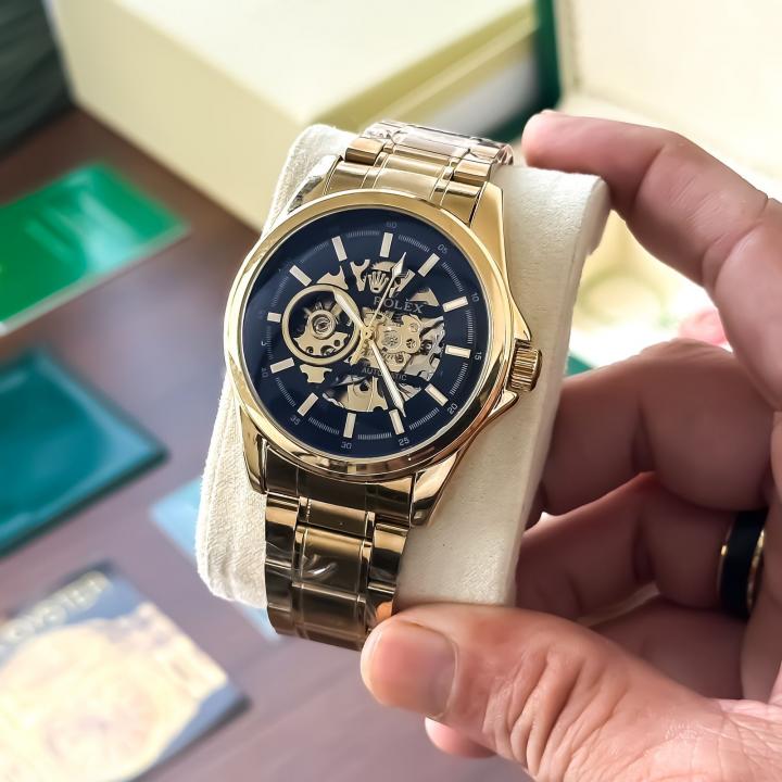 ROLEX CLASSIC GOLD BLACK (AUTOMATIC)